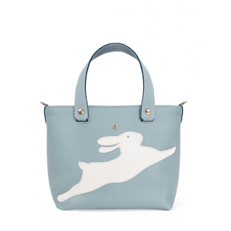 'En L'Air le Sac Lièvre' Nappa Leather Handbag Dragée & Gold