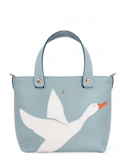 'En L'Air le Sac Oie' Sac Cabas Cuir Nappa Dragée & Or