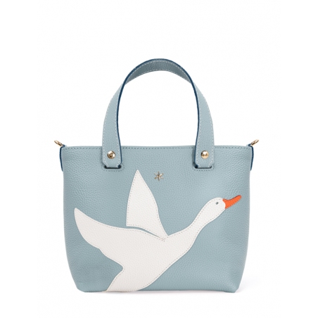 'En L'Air le Sac Oie' Nappa Leather Handbag Dragée & Gold