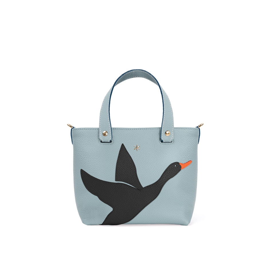 'En L'Air le Sac Oie' Nappa Leather Handbag Dragée & Gold