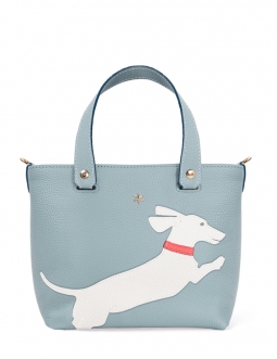 'En L'Air le Sac Le Chat' Sac Cabas Cuir Nappa Dragée & Or