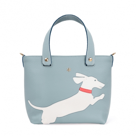'En L'Air le Sac Le Chat' Nappa Leather Handbag Dragée & Gold