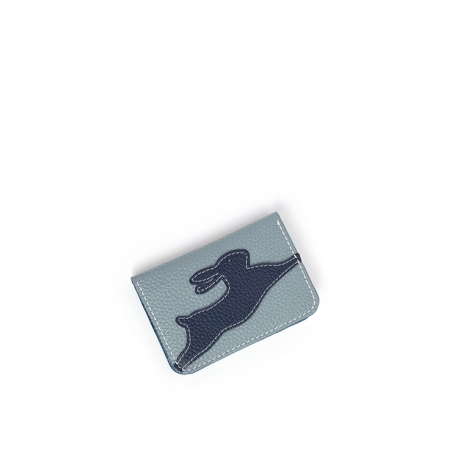 'En L'Air Carte Lièvre' Nappa Leather Card Holder Dragée
