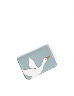 'En L'Air Carte Oie' Porte Carte Cuir Nappa Dragée