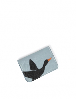 'En L'Air Carte Oie' Porte Carte Cuir Nappa Dragée