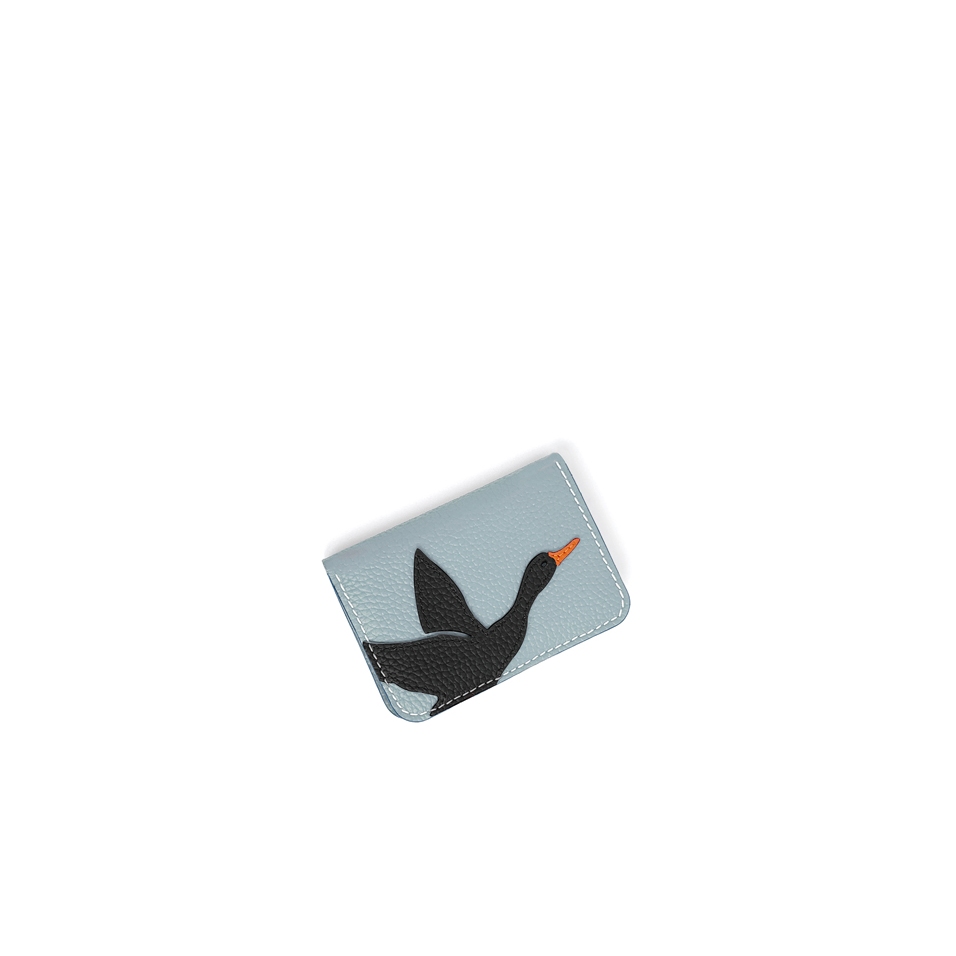 'En L'Air Carte Oie' Nappa Leather Card Holder Dragée