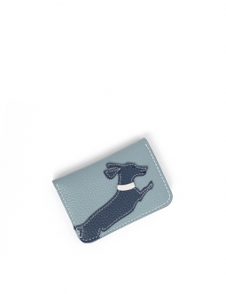 'En L'Air Carte Téckel'  Nappa Leather Card Holder Dragée