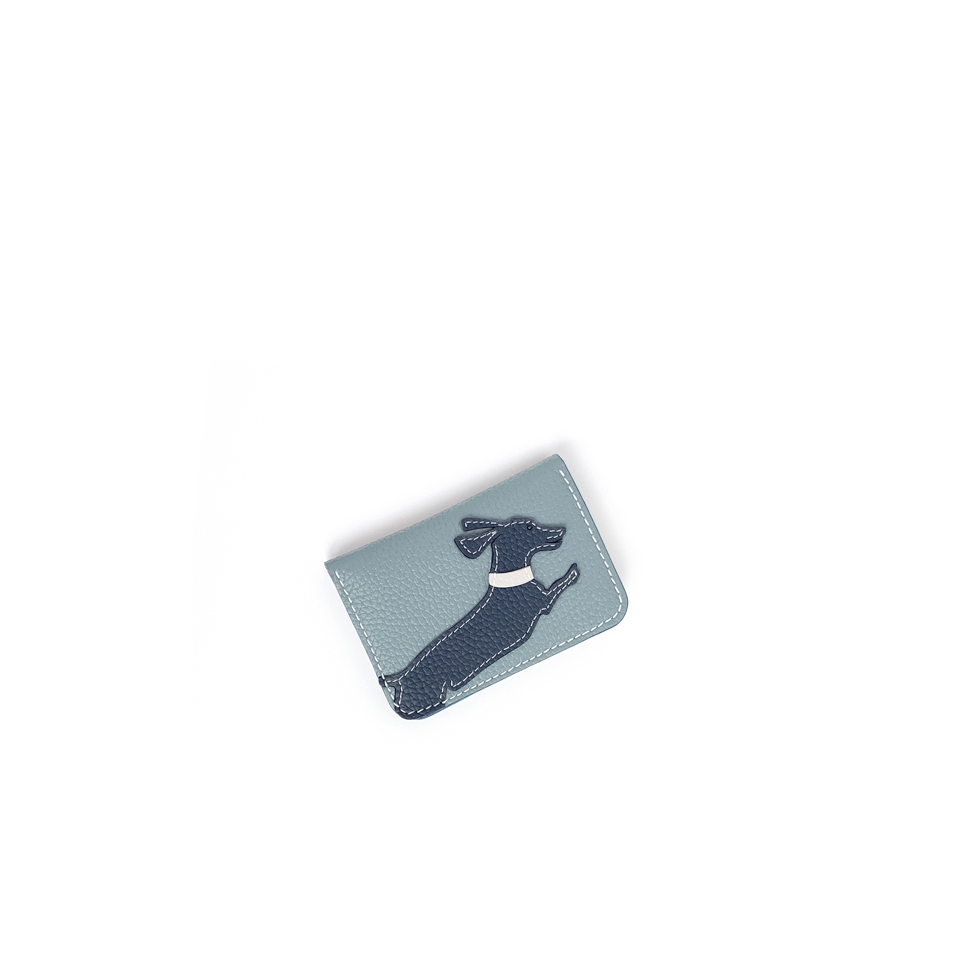 'En L'Air Carte Téckel'  Nappa Leather Card Holder Dragée