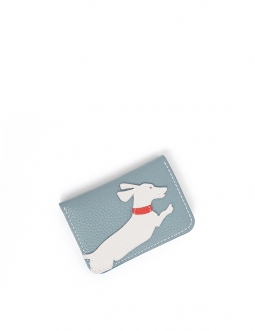 'En L'Air Carte Téckel' Porte Carte Cuir Nappa Dragée