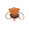 'Fontainebleau' Leather Backpack Cognac & Gold