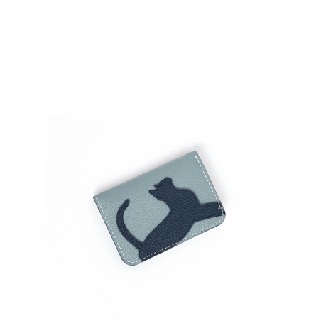 'En L'Air Carte Le Chat'  Nappa Leather Card Holder Dragée