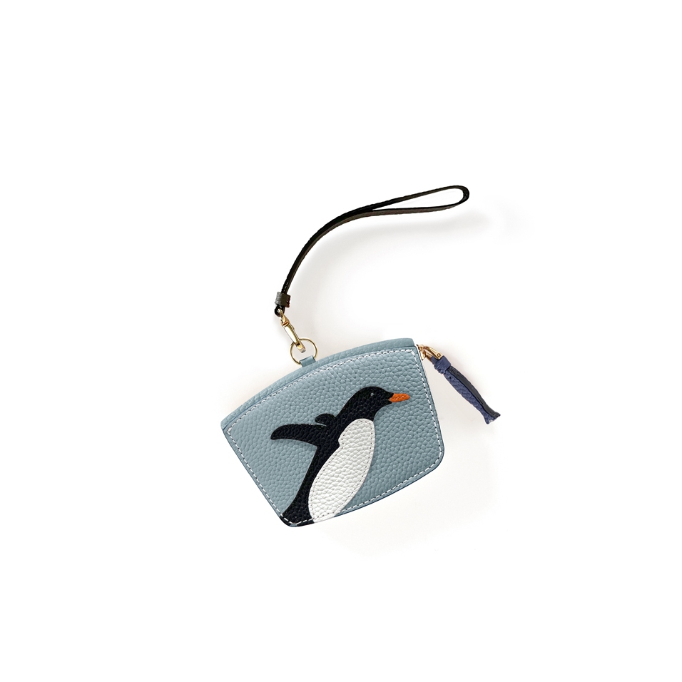 'En L'Air Monnaie Pingouin'  Nappa Leather Wallet Dragée