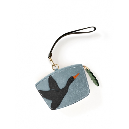 'En L'Air Monnaie Oie' Nappa Leather Wallet Dragée