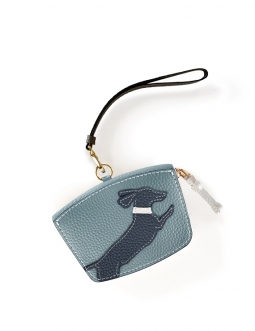 'En L'Air Monnaie Téckel'  Nappa Leather Wallet Dragée