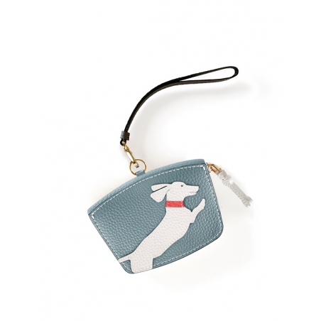'En L'Air Monnaie Téckel'  Nappa Leather Wallet Dragée