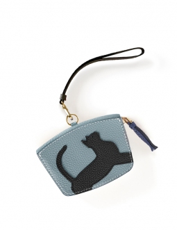 'En L'Air Monnaie Chat'  Nappa Leather Wallet Dragée