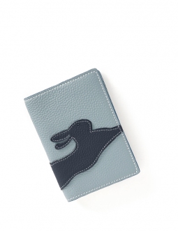 'En L'Air Voyage Lièvre' Nappa Leather passport Holder Dragée