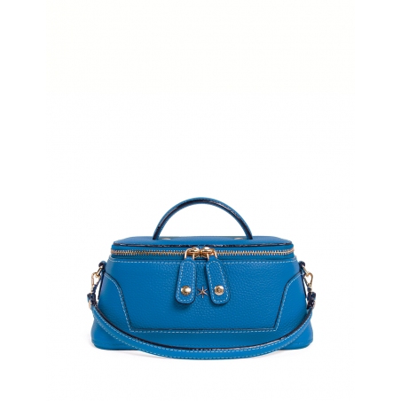 'Lingot' Sac à main Cuir Nappa Cyan & Or