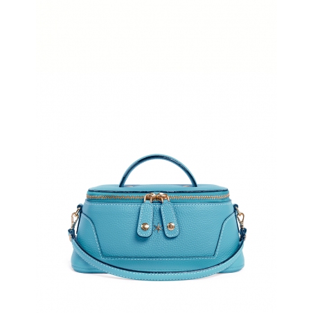 'Lingot' Nappa Leather handbag Sky Blue & Gold