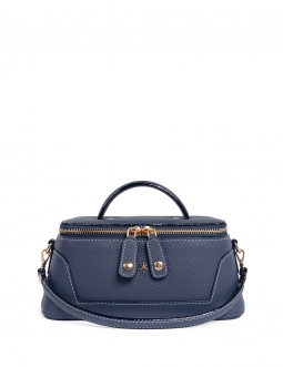 'Lingot' Nappa Leather handbag Navy Blue & Gold