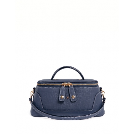 'Lingot' Sac à main Cuir Nappa Marine & Or