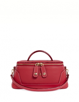'Lingot' Nappa Leather handbag Red & Gold