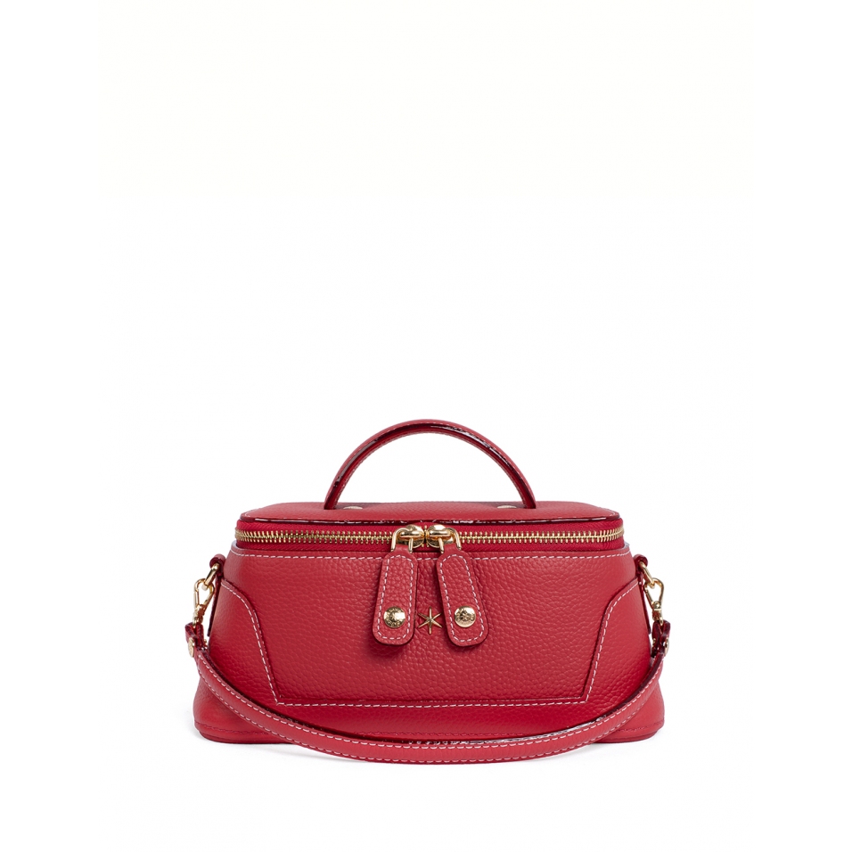 'Lingot' Nappa Leather handbag Red & Gold