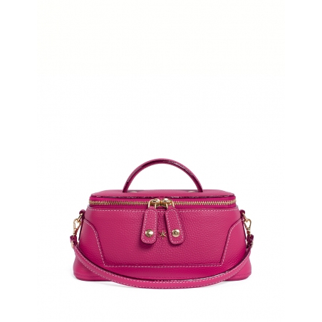 'Lingot' Sac à main Cuir Nappa Fuchsia & Or
