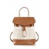 'Fontainebleau' Sac à dos Cuir Cognac & Or