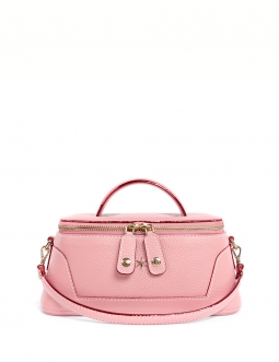 'Lingot' Sac à main Cuir Nappa Rose Poudré & Or