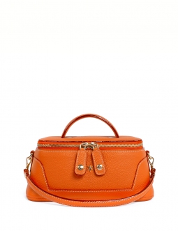 'Lingot' Nappa Leather handbag Orange & Gold