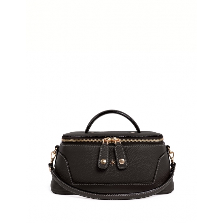 'Lingot' Sac à main Cuir Nappa Chocolat & Or