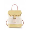 'Fontainebleau' Leather Backpack Anis & Gold