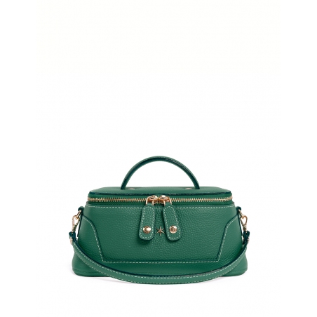 'Lingot' Sac à main Cuir Nappa Vert Pin & Or