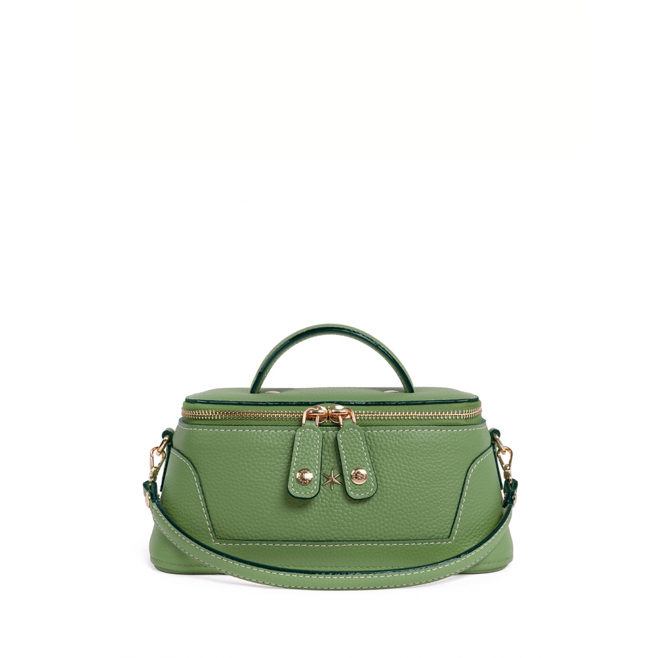 'Lingot' Nappa Leather handbag Asperge & Gold