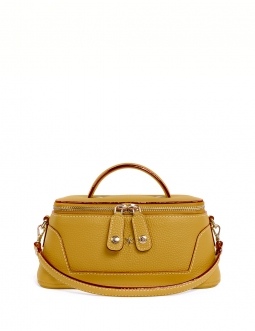 'Lingot' Sac à main Cuir Nappa Moutarde & Or