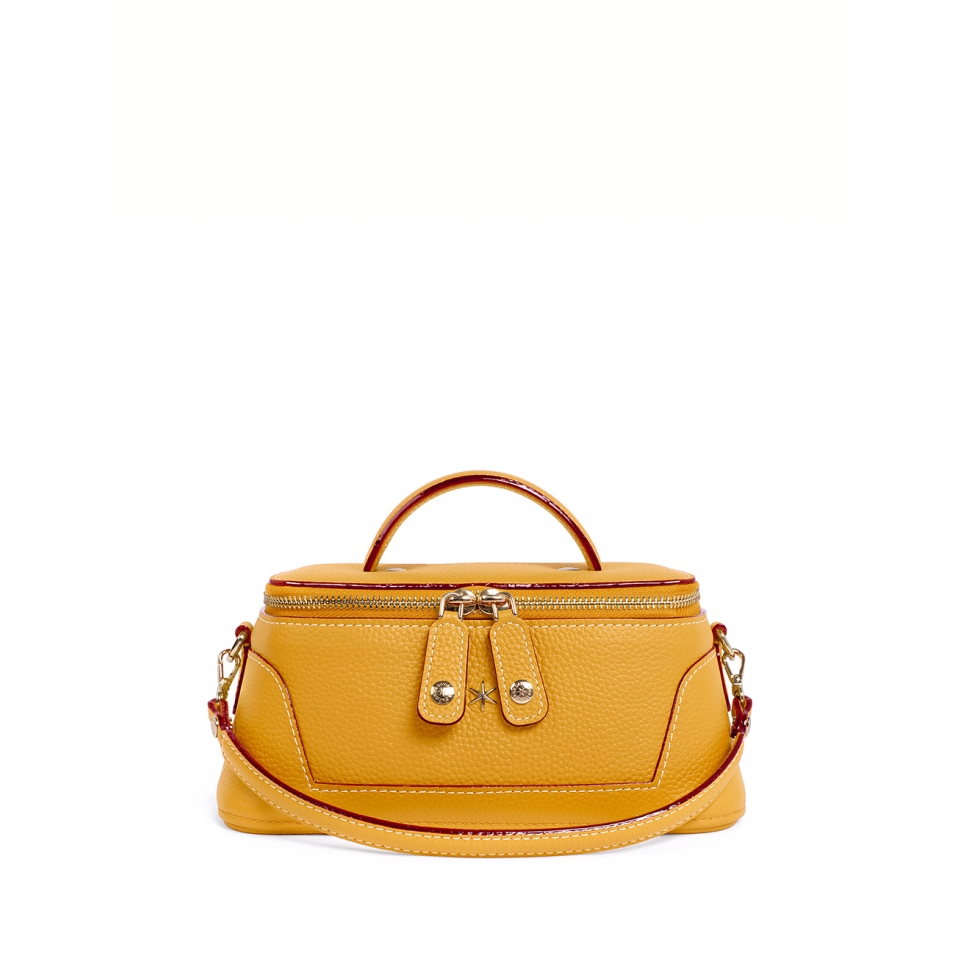 'Lingot' Sac à main Cuir Nappa Miel & Or