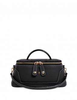 'Lingot' Sac à main Cuir Nappa Ébène & Or