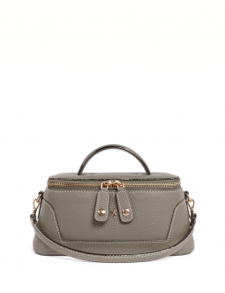 'Lingot' Nappa Leather handbag Warm Grey & Gold