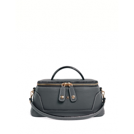'Lingot' Nappa Leather handbag Ardoise & Gold