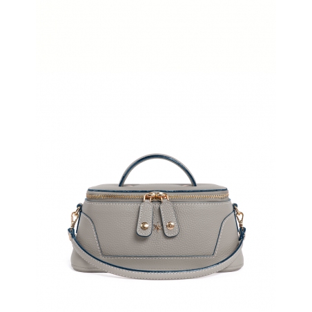 'Lingot' Nappa Leather handbag Pearl Grey & Gold