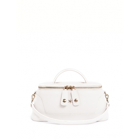 'Lingot' Sac à main Cuir Nappa Neige & Or