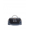 'Lingot' Sac à main Cuir Nappa Bleu Nuit, Ébène & Or