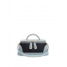 'Lingot Duo' Sac à main Cuir Nappa Dragée, Ébène & Or
