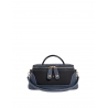 'Lingot Duo' Nappa Leather handbag Dark Blue, Black & Gold