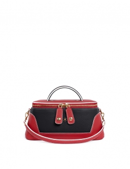'Lingot Duo' Sac à main Cuir Nappa Écrevisse, Ébène & Or