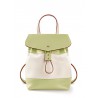 'Fontainebleau' Sac à dos Cuir Asperge & Or