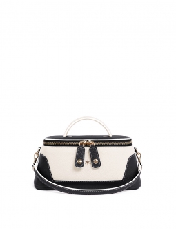 'Lingot Duo' Nappa Leather handbag Black, Cream & Gold