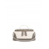 'Lingot Duo' Sac à main Cuir Nappa Tourterelle, Crème & Or