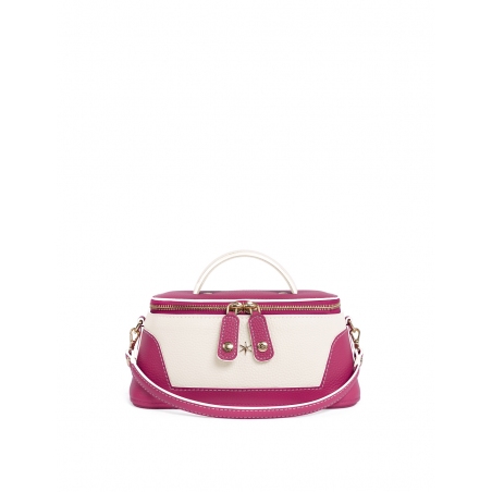 'Lingot Duo' Nappa Leather handbag Pink, Cream & Gold
